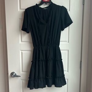 Black Dress with ruffles